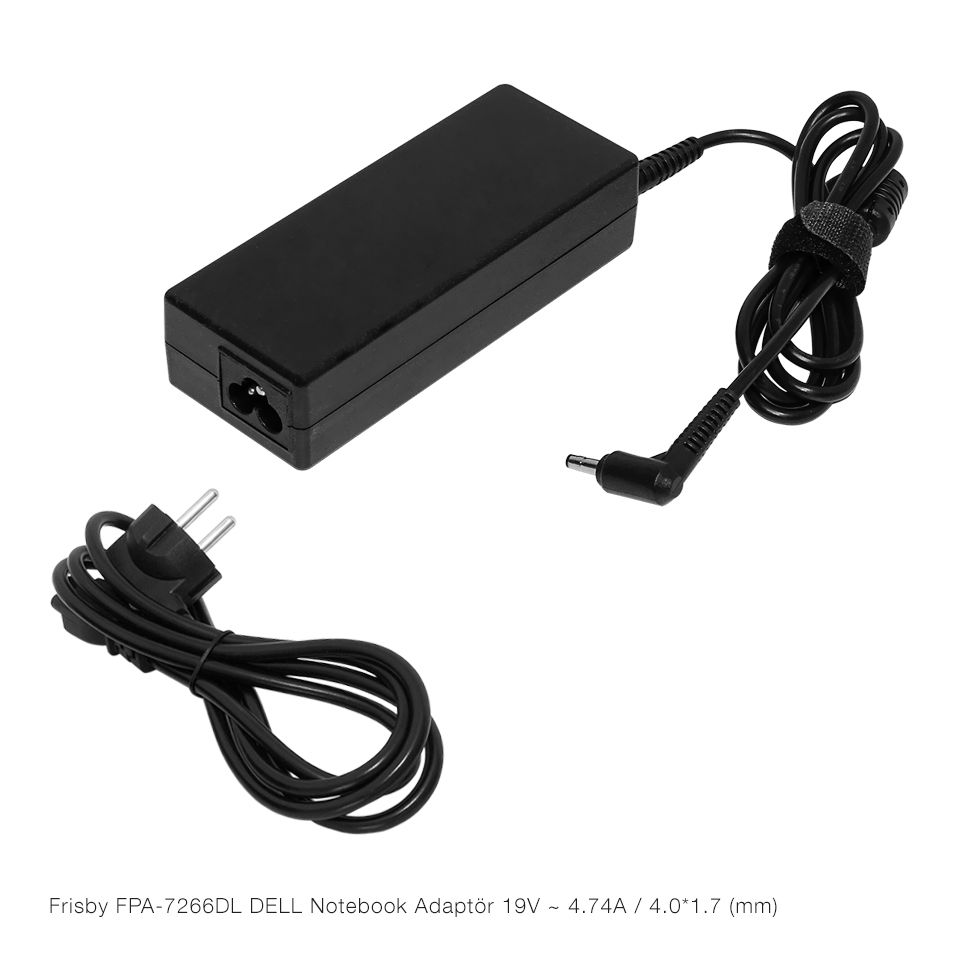 FRISBY FPA-7266DL 19V 4.74A (4.0x1.7) Dell Notebook Adaptörü ikinci görünüm