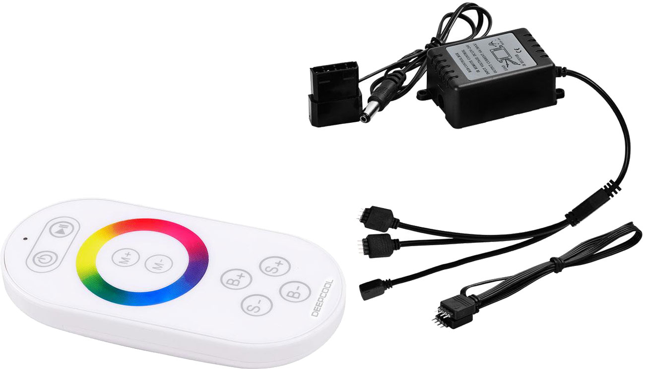 DEEPCOOL RGB360 Kablosuz Uzaktan Kumandalı Çok Renkli Kasa İçi LED Şerit Seti