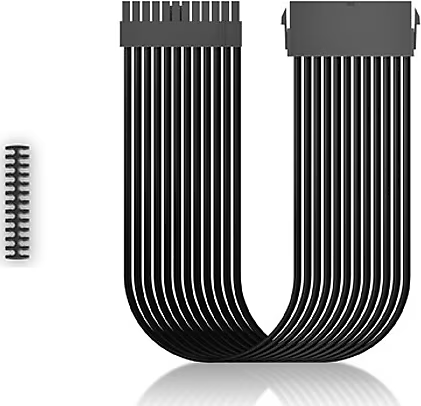 DEEPCOOL EC300-24P-BK 24-Pin ATX Örgülü Güç Kaynağı Uzatma Kablosu (Siyah) ikinci görünüm