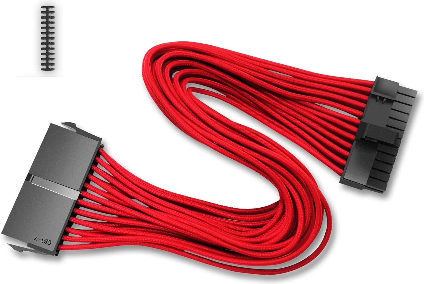 DEEPCOOL EC300-24P-RD 24 Pin ATX Kırmızı Güç Kaynağı Uzatma Kablosu 30cm ikinci görünüm