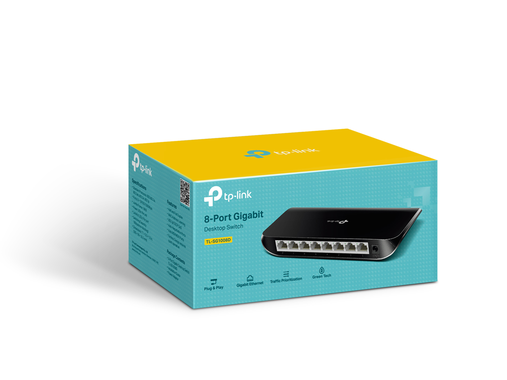 TP-LINK 8port Gigabit Yönetilemez Switch TL-SG1008D