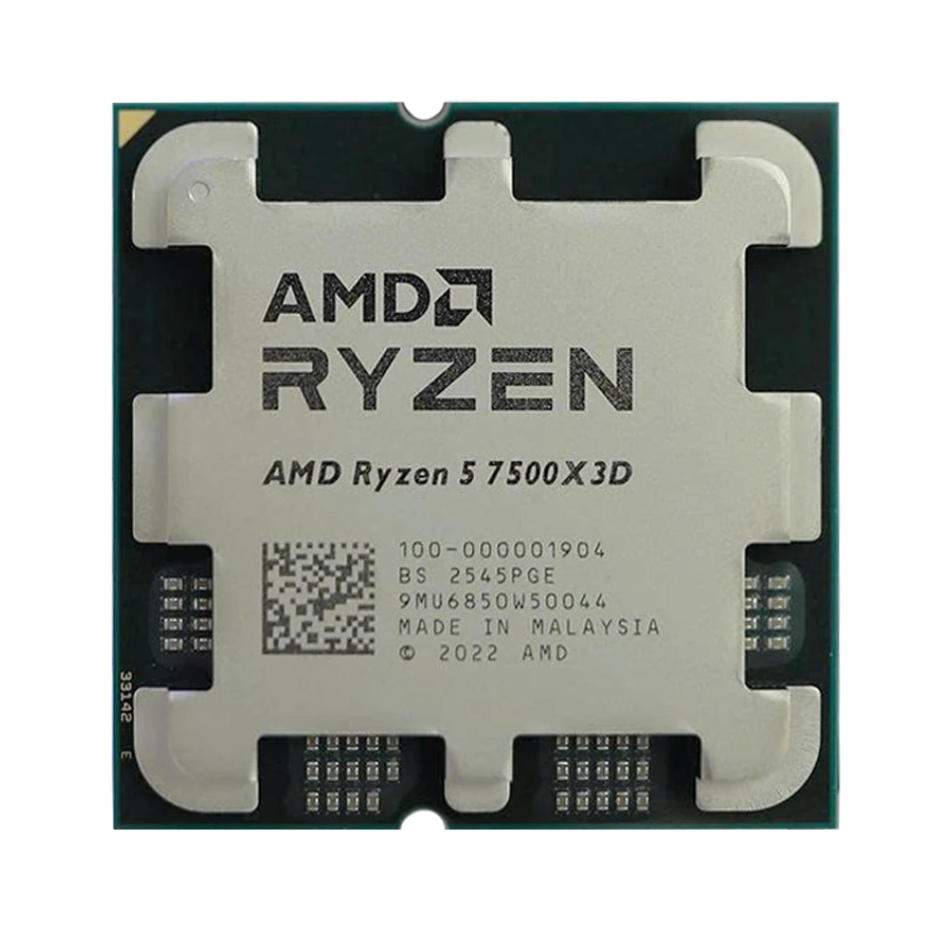 AMD RYZEN 5 7500X3D 102MB 12çekirdekli O/B UHD AM5 65w Kutusuz+Fansız ikinci görünüm