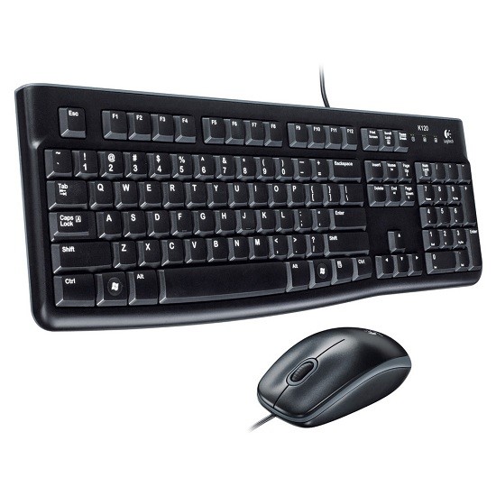 LOGITECH MK120 Kablolu USB Q Trk Siyah Klavye - Mouse Set (920-002560) ikinci görünüm