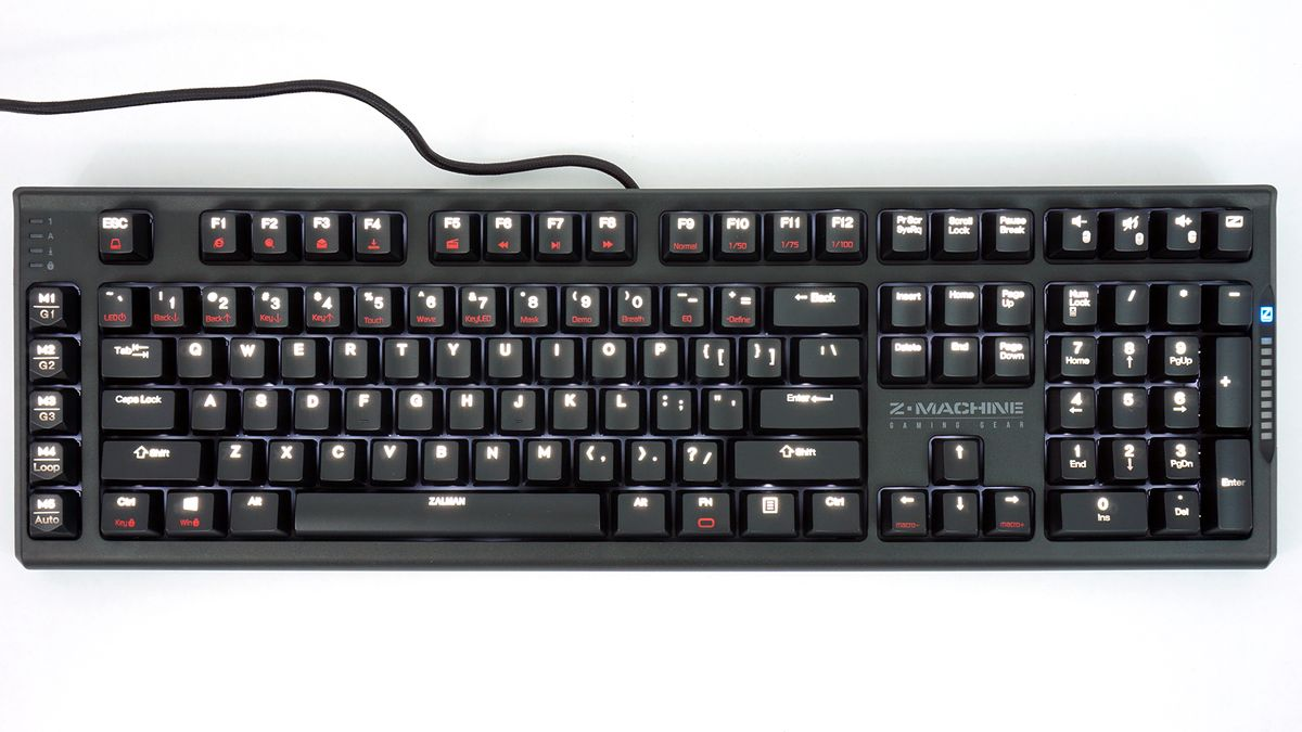ZALMAN ZM-K700M Beyaz LED Aydınlatmalı MX Mekanik Oyuncu Klavye (USB) ikinci görünüm