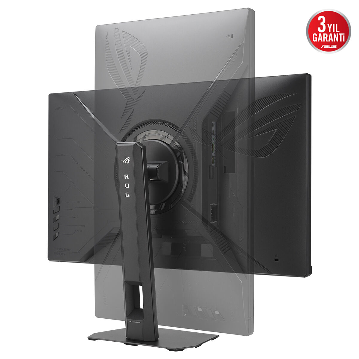 ASUS 27" IPS ROG STRIX XG27UCSR 0.3MS Çift Mod 160Hz-324HZ HDMI-DP TYPEC Pivt Gaming Monitör 3840x2160 / 90LM0CK0-B01171