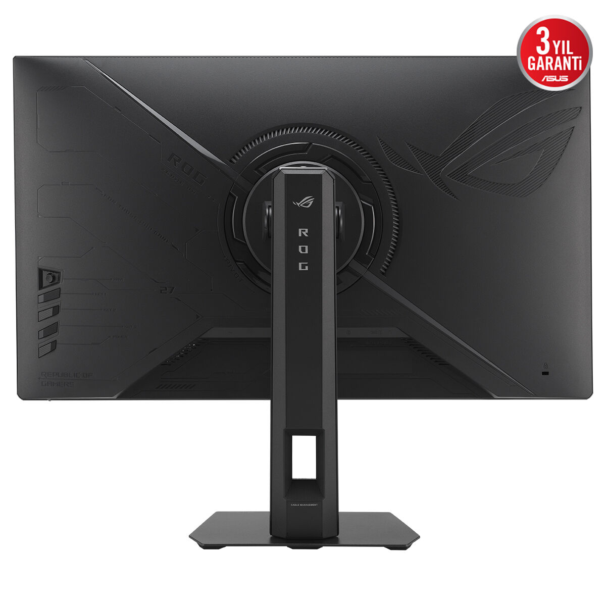 ASUS 27" IPS ROG STRIX XG27UCSR 0.3MS Çift Mod 160Hz-324HZ HDMI-DP TYPEC Pivt Gaming Monitör 3840x2160 / 90LM0CK0-B01171