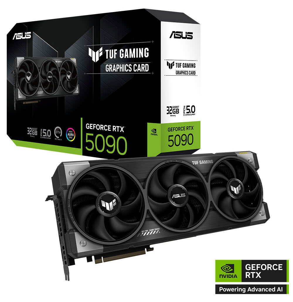 ASUS 32GB TUF RTX5090-32G GAMING GDDR7 512bit HDMI DP PCIe 5.0