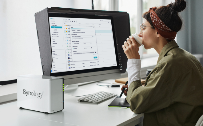 SYNOLOGY 2diskli Realtek QC-1GB RAM-Gigabit Nas Server DS223J
