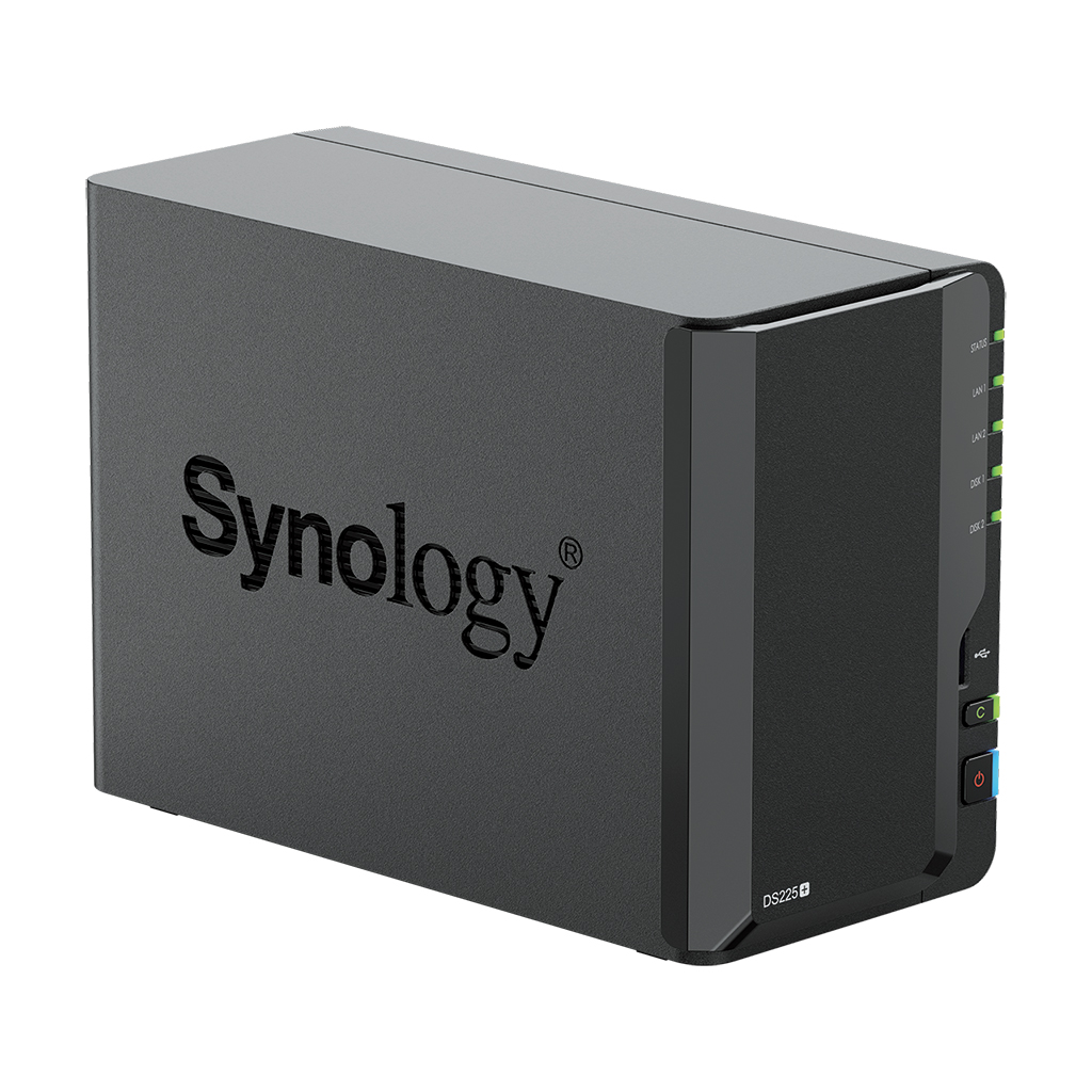 SYNOLOGY 2diskli Celeron QC-2GB RAM-2.5GbE Nas Server DS225 PLUS