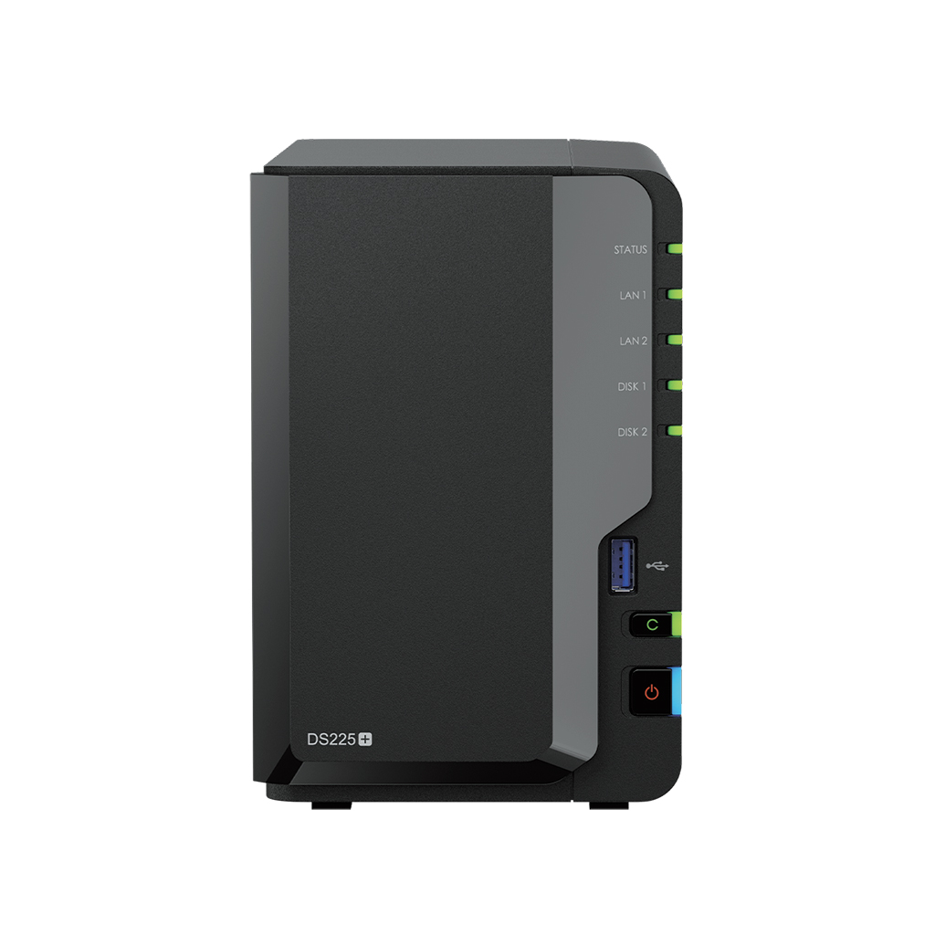 SYNOLOGY 2diskli Celeron QC-2GB RAM-2.5GbE Nas Server DS225 PLUS ikinci görünüm