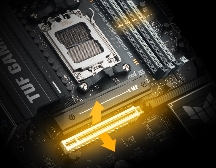 ASUS TUF GAMING B650E-PLUS WIFI6E DDR5 HDMI DP PCIe 16X v4.0 AM5 ATX