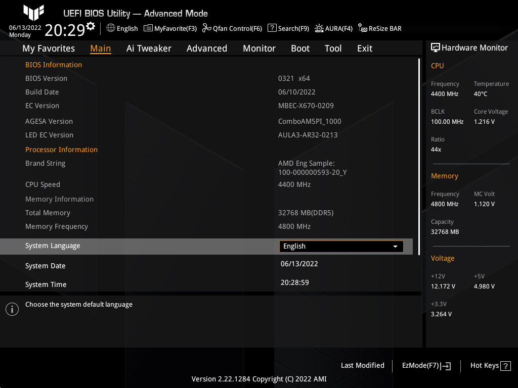 ASUS TUF GAMING B650E-PLUS WIFI6E DDR5 HDMI DP PCIe 16X v4.0 AM5 ATX