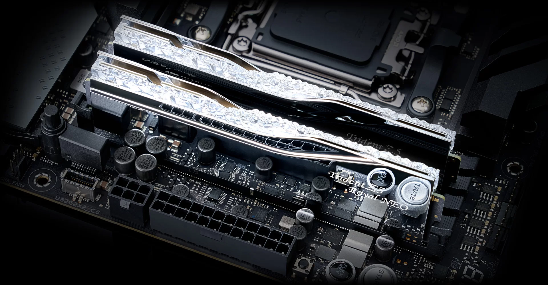 GSKILL 96GB (2X 48GB) DDR5 6000MHZ CL30 RGB DUAL KIT PC RAM TRIDENT Z5 NEO ROYAL SILVER F5-6000J3036F48GX2-TR5NS