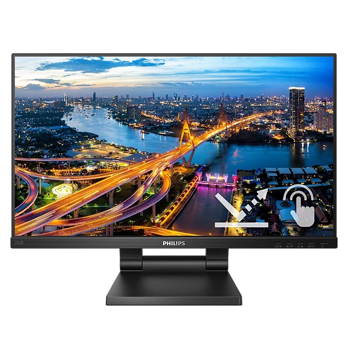 PHILIPS 21.5" Dokunmatik 222B1TC-00 4MS 75Hz HDMI-DP EV Ofis Tipi Monitör 1920x1080 ikinci görünüm