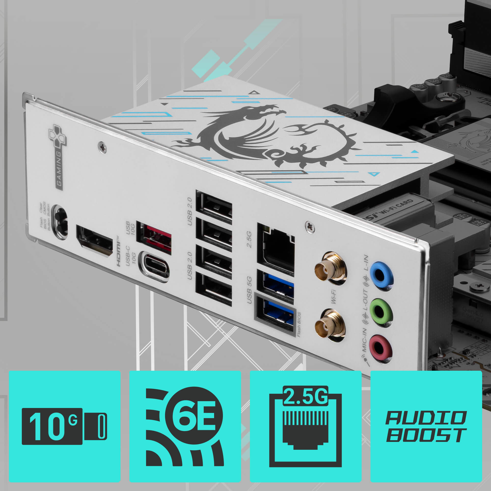 MSI B840M GAMING PLUS WIFI6E DDR5 HDMI PCIE 5.0 AM5 mATX