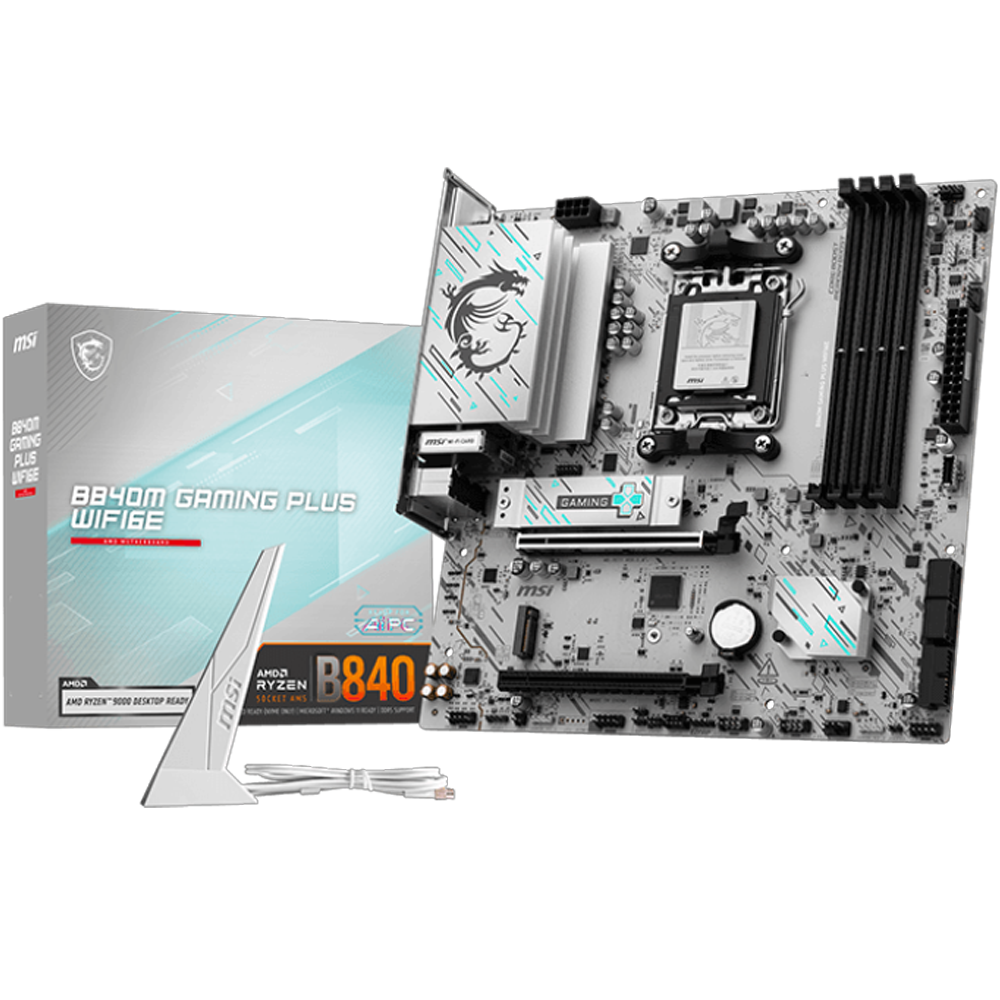 MSI B840M GAMING PLUS WIFI6E DDR5 HDMI PCIE 5.0 AM5 mATX