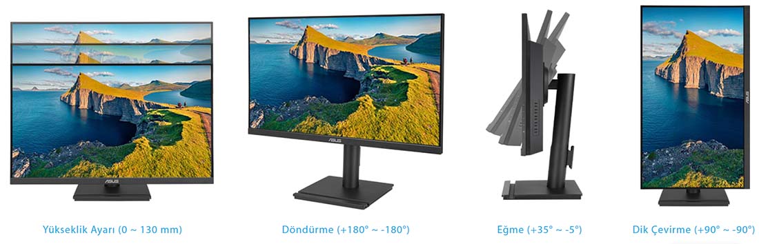ASUS 23.8" IPS VA249QGS 1MS 120Hz HDMI-DP Pivot MULTIMEDYA Monitör (1920 X 1080)