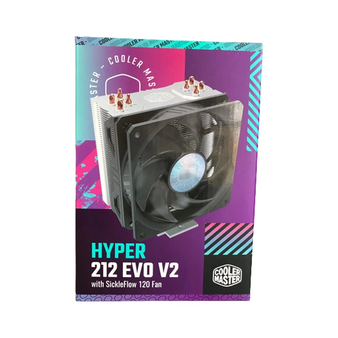 COOLERMASTER 120mm HYPER 212 EVO V2 RR-2V2E-18PK-R2 Hava Soğutmalı AM5-1700p İşlemci Fanı