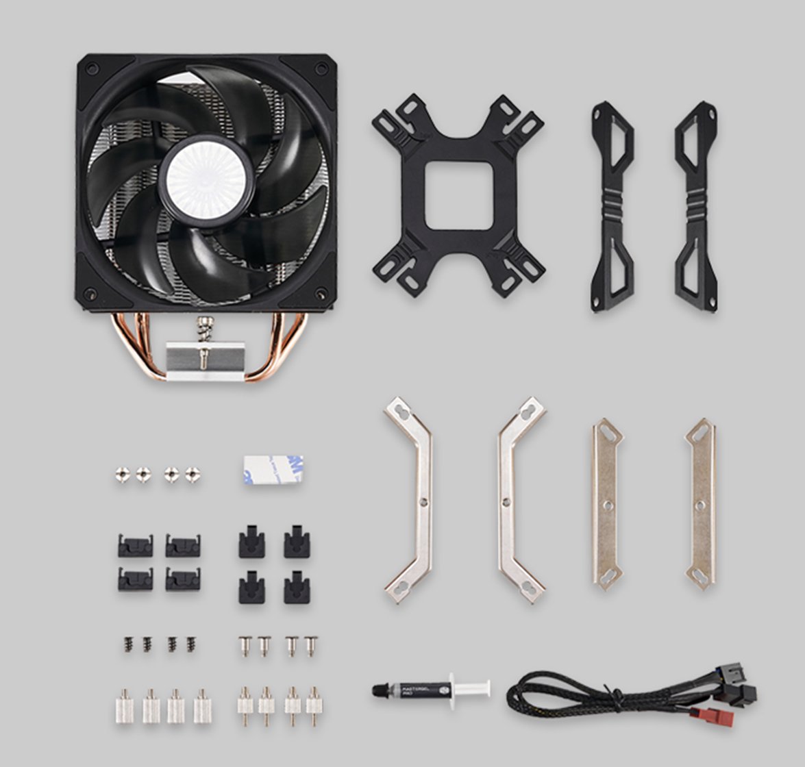 COOLERMASTER 120mm HYPER 212 EVO V2 RR-2V2E-18PK-R2 Hava Soğutmalı AM5-1700p İşlemci Fanı