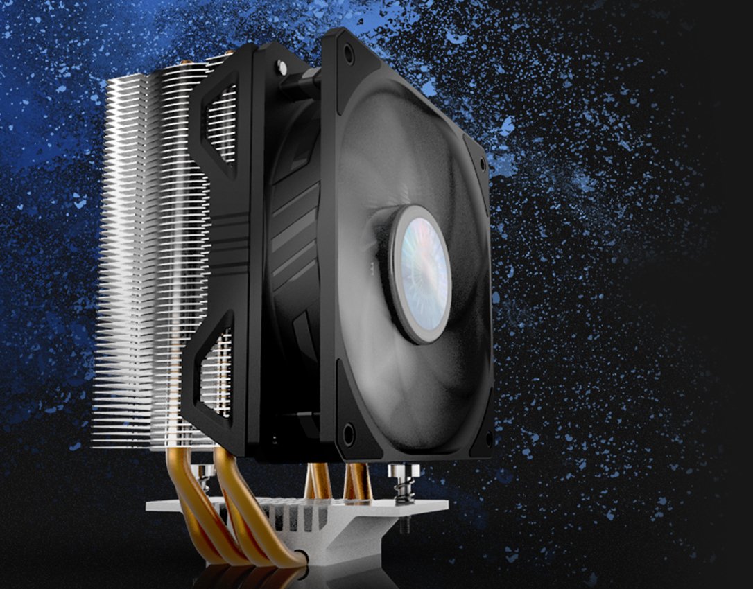 COOLERMASTER 120mm HYPER 212 EVO V2 RR-2V2E-18PK-R2 Hava Soğutmalı AM5-1700p İşlemci Fanı