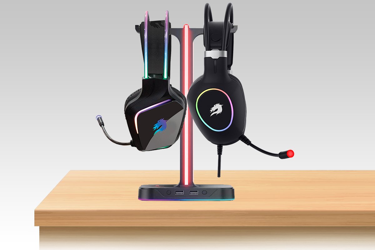 GAMEBOOSTER HS01 RGB Kulaklı Standı
