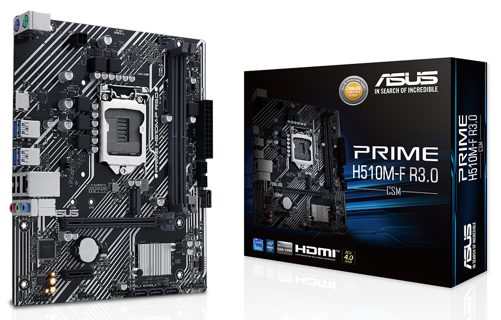 ASUS PRIME H510M-F R3.0 CSM DDR4 HDMI PCIE 3.0 1200p v2