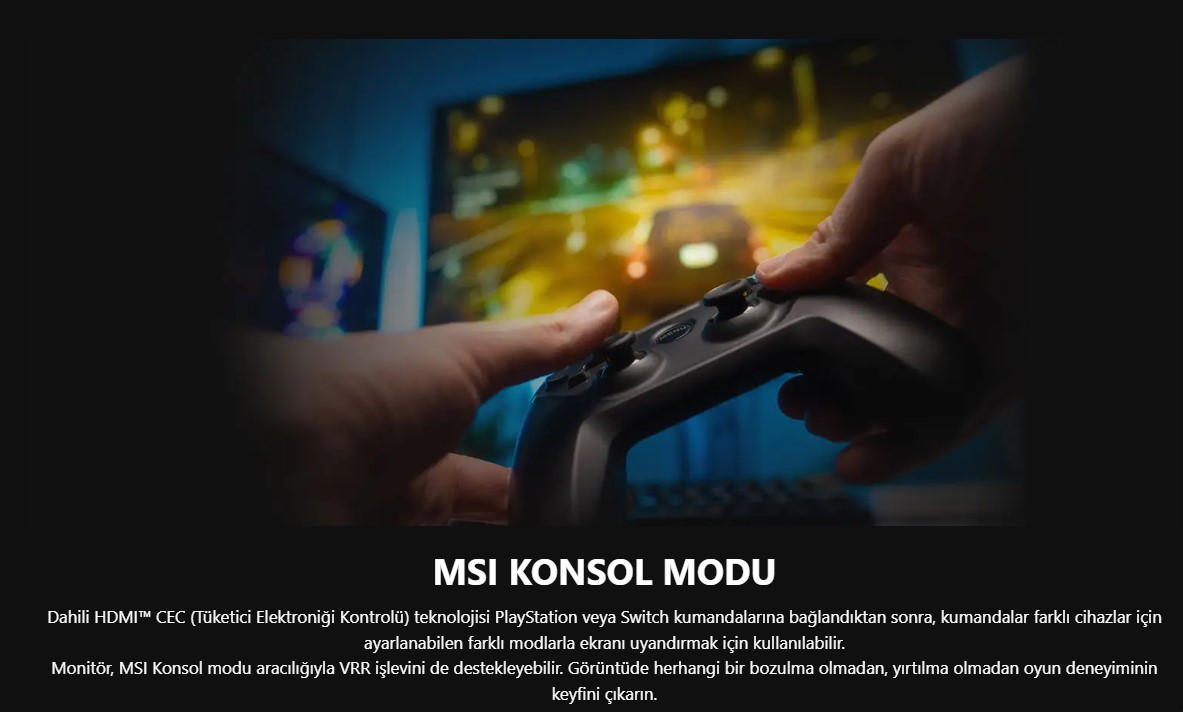 MSI 23.8" IPS MAG 244F 0.5MS 144Hz HDMI Gaming Monitör