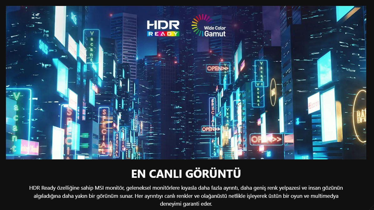 MSI 23.8" IPS MAG 244F 0.5MS 144Hz HDMI Gaming Monitör