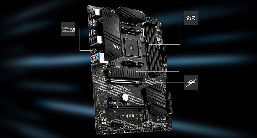 MSI B550-A PRO DDR4 HDMI DP PCIE 4.0 AM4 ATX