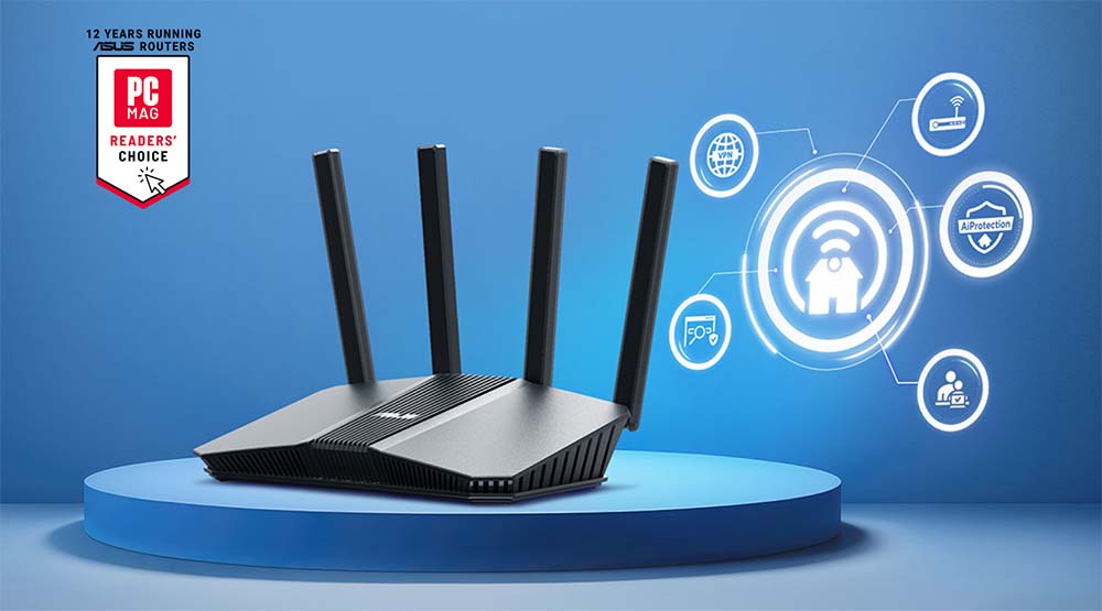 ASUS RT-BE82U BE6500 WIFI7 Dual Band EV Ofis Tipi Router