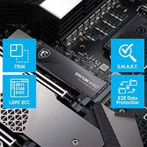 MSI 500GB SPATIUM M450 3000- 2000MB/s M2 NVME GEN4 Disk