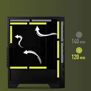 MSI 750W 80+ BRONZE MAG FORCE 121A B75 Gaming Mid-Tower PC Kasası