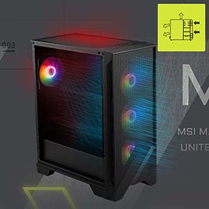 MSI 750W 80+ BRONZE MAG FORCE 121A B75 Gaming Mid-Tower PC Kasası