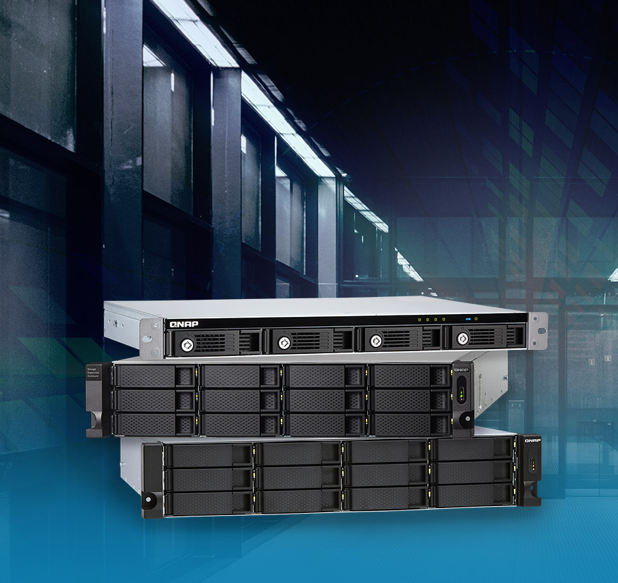 QNAP 4diskli ARM QC AL324-2GB RAM-10GbE SFP+ Rack Nas Server Redundant Power TS-432PXU-RP