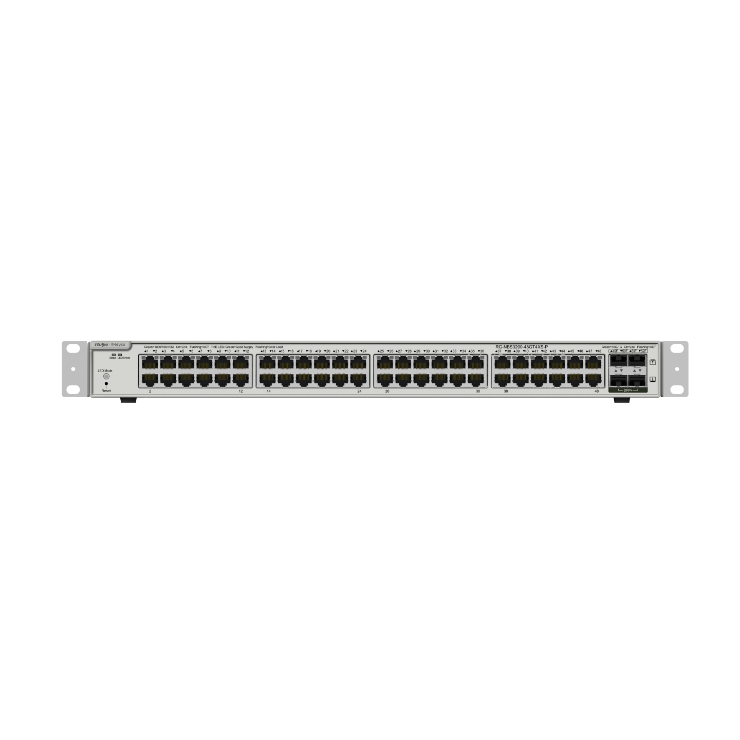 RUIJIE 48port 370w PoE 4-SFP+ 10GE Gigabit Yönetilebilir Switch RG-NBS3200-48GT4XS-P ikinci görünüm