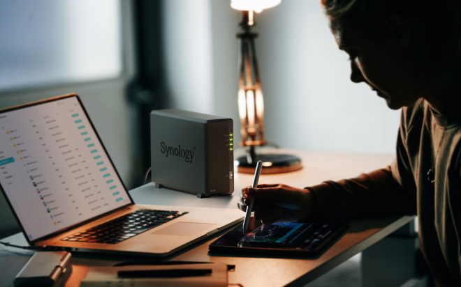 SYNOLOGY 1diskli Realtek QC-1GB RAM-Gigabit Nas Server DS124