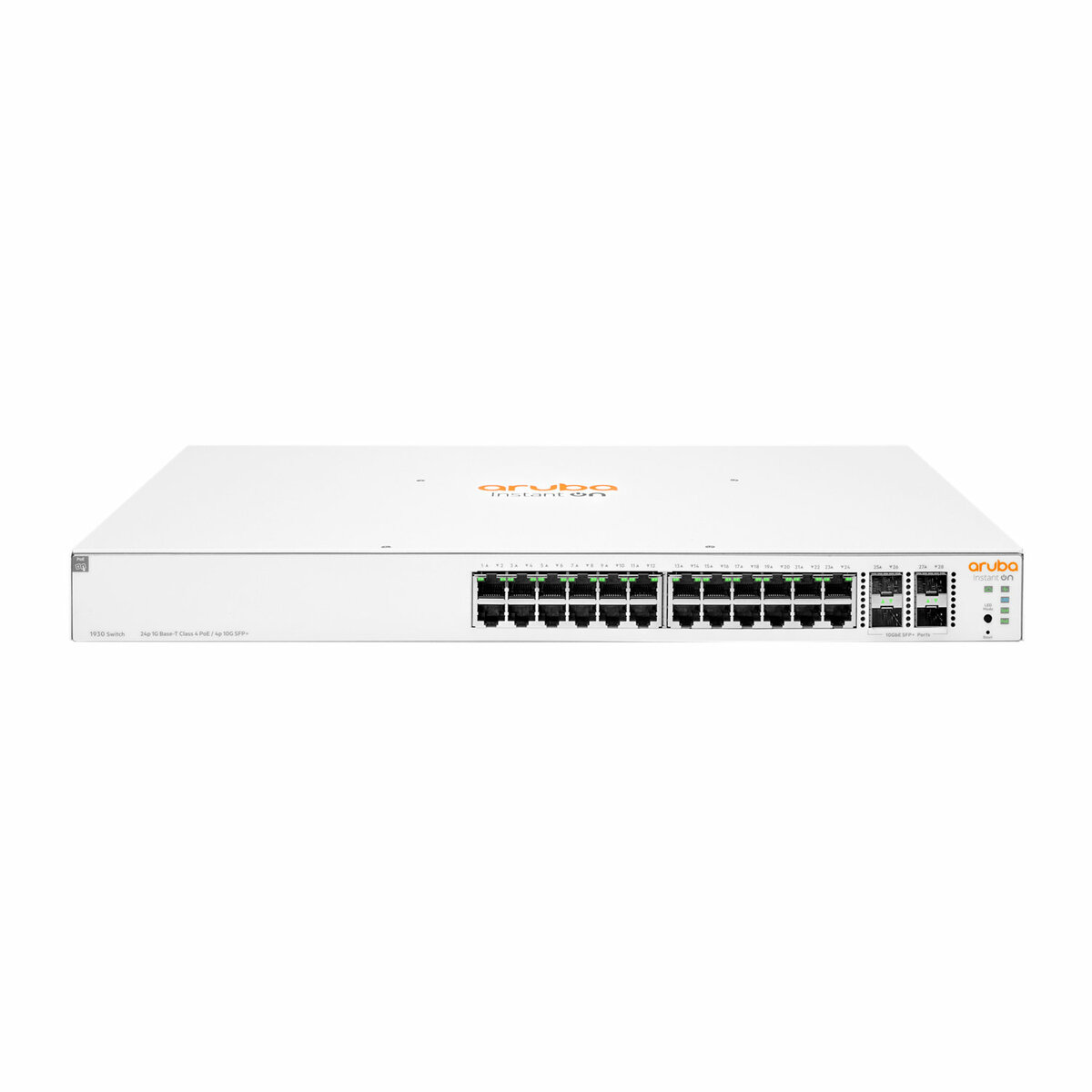 ARUBA 24port PoE 195w 4-SFP+ Gigabit Yönetilebilir Switch 1930-24G JL683B ikinci görünüm