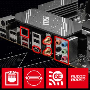 MSI B760 GAMING PLUS WIFI-6E DDR5 HDMI DP PCIE 4.0 1700p ATX