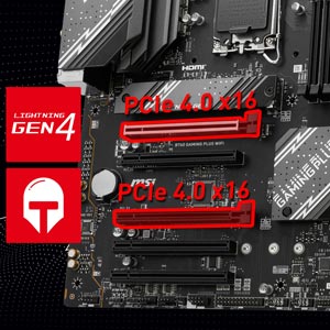 MSI B760 GAMING PLUS WIFI-6E DDR5 HDMI DP PCIE 4.0 1700p ATX