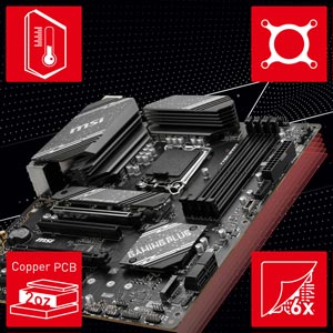 MSI B760 GAMING PLUS WIFI-6E DDR5 HDMI DP PCIE 4.0 1700p ATX