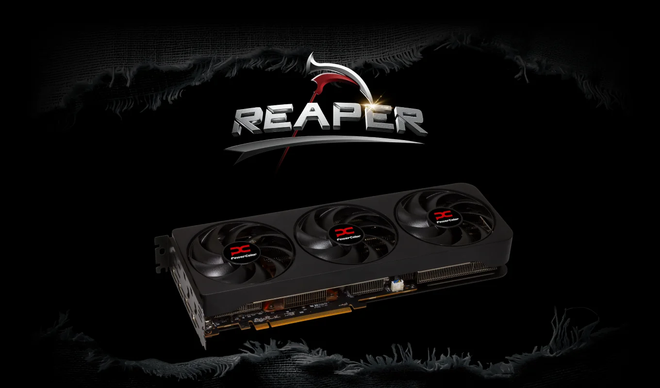POWERCOLOR 16GB RX9070XT Reaper GDDR6 256bit HDMI DP PCIe 5.0