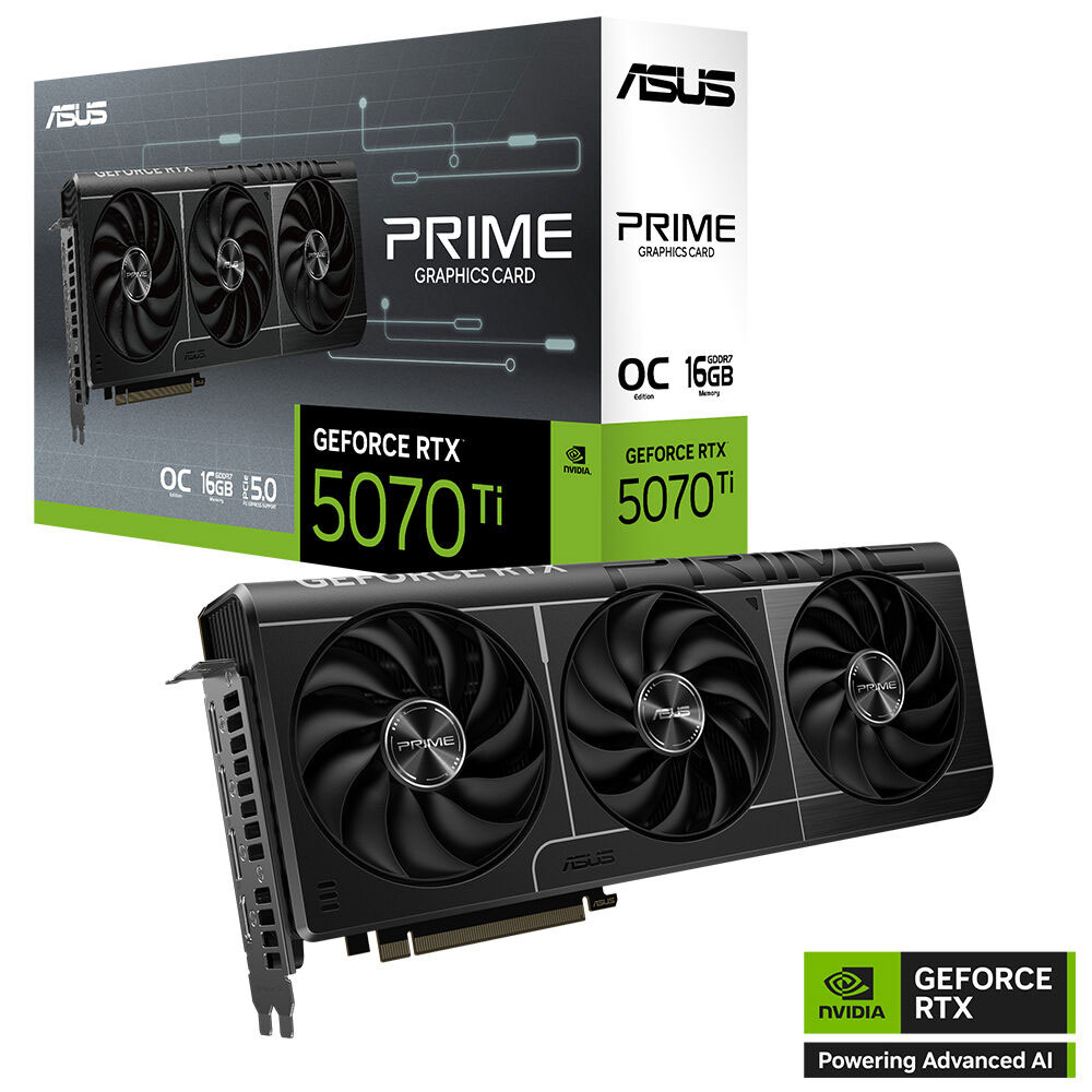 ASUS 16GB PRIME RTX5070TI-O16G GDDR7 256bit HDMI DP PCIe 5.0