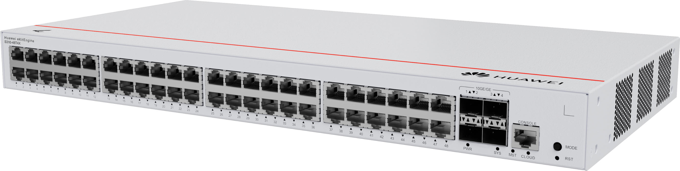 HUAWEI 48port eKIT S310-48T4X GIGABIT 4XSFP+ Yönetilebilir Switch RackMount Layer3