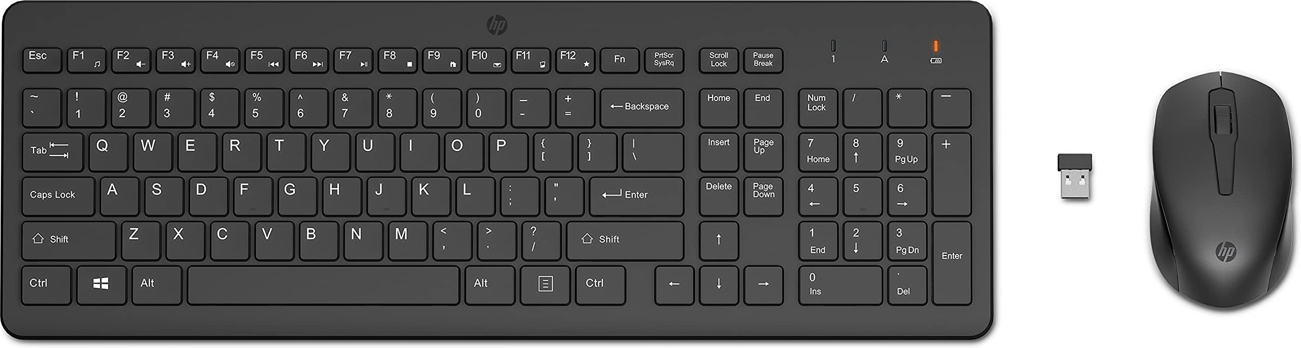 HP 330 Kablosuz Q Eng Siyah Klavye - Mouse Set (2V9E6AA) ikinci görünüm