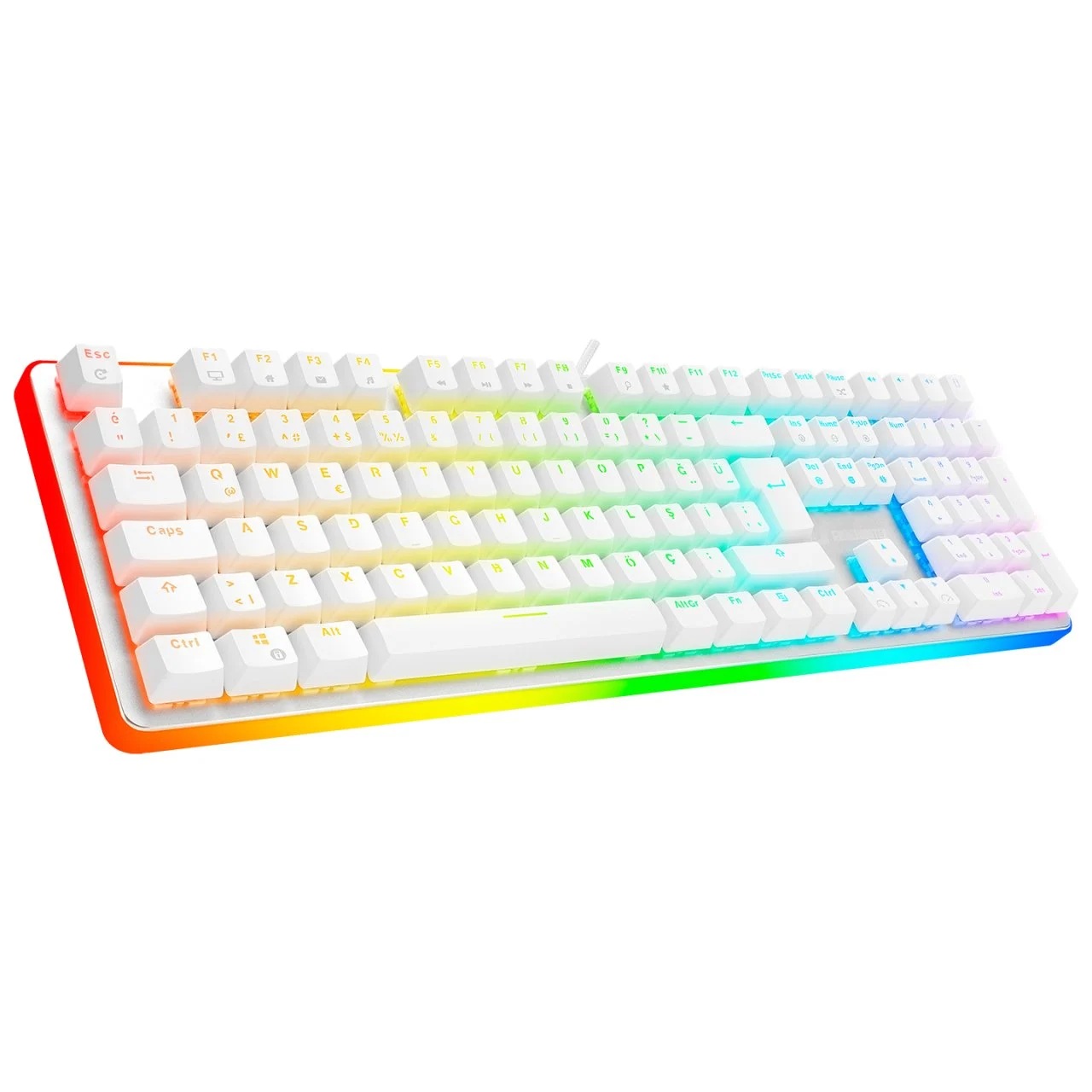 GAMEBOOSTER G918 Kablolu Q Trk Beyaz Gaming Klavye ikinci görünüm