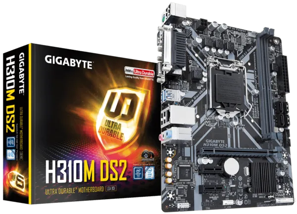 GIGABYTE H310M-DS2 DDR4 PCIe 16X v3.0 1151p v2 mATX ikinci görünüm