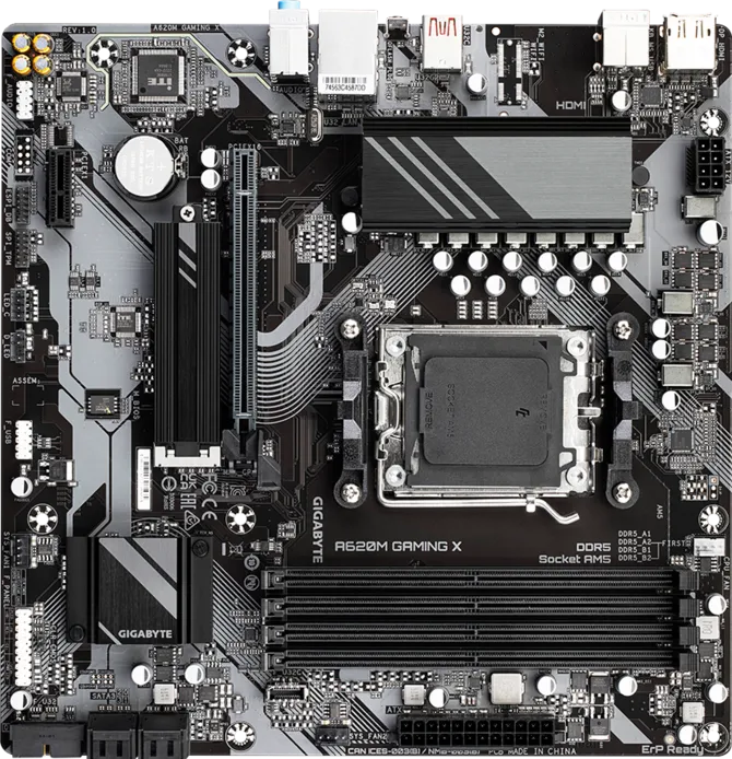 GIGABYTE A620M GAMING X DDR5 HDMI-DP PCIE 5.0 AM5 mATX