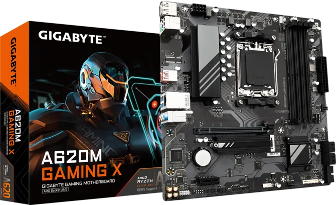 GIGABYTE A620M GAMING X DDR5 HDMI-DP PCIE 5.0 AM5 mATX ikinci görünüm