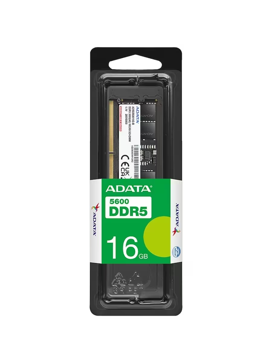 ADATA 16GB DDR5 5600Mhz CL46 Notebook Ram AD5S560016G-S ikinci görünüm