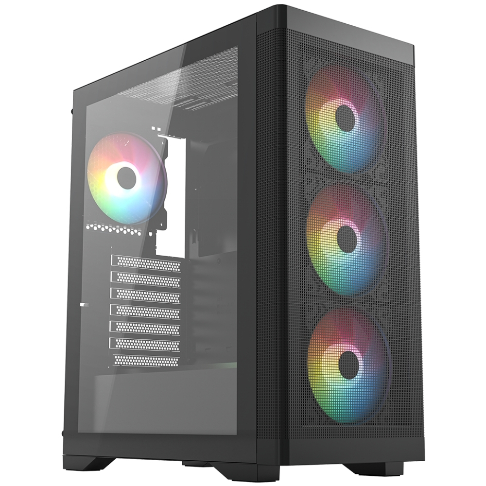 FRISBY 600w 80+ BRONZE FC-9480G Gaming Mid Tower PC Kasası ikinci görünüm
